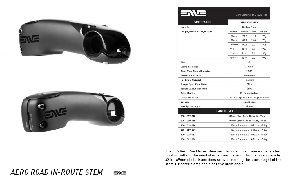 Aero Road IN-Route Stem – ENVE Support Center Home