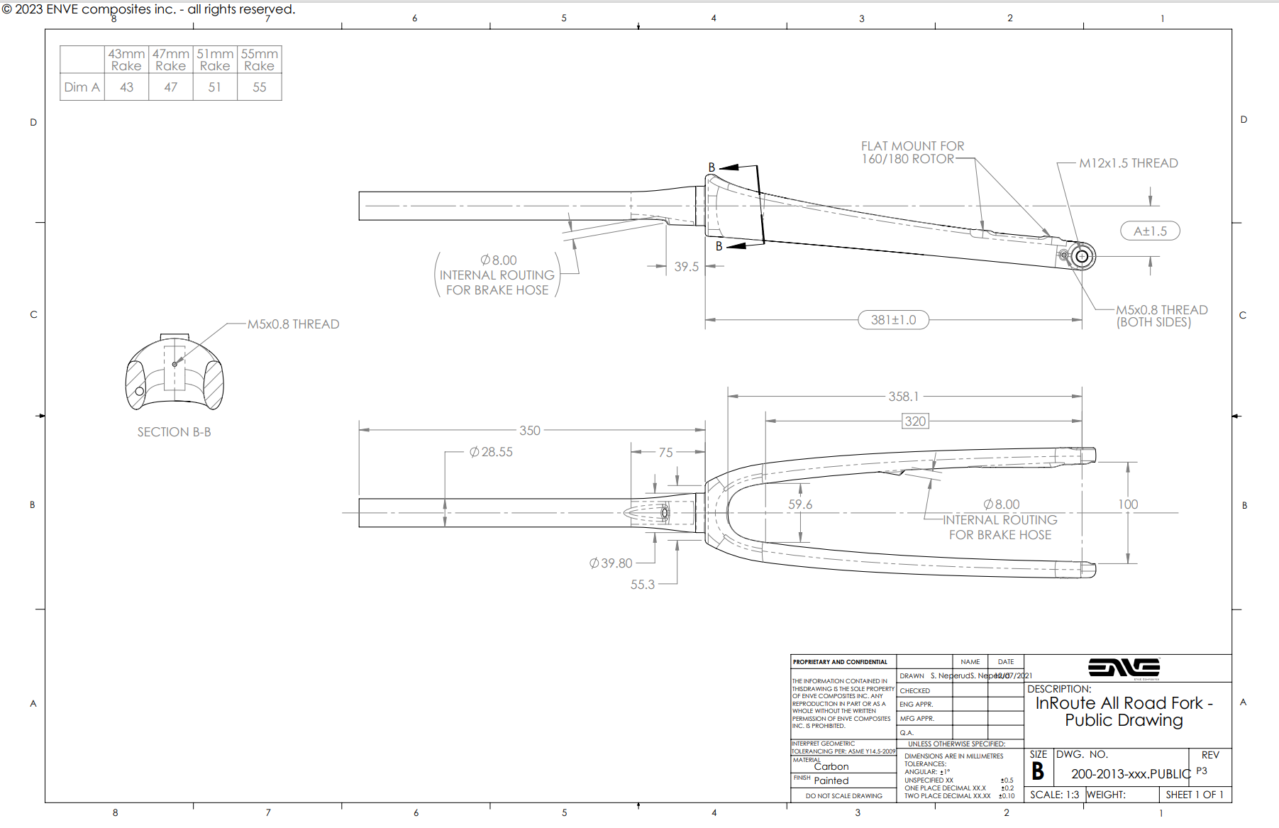 ALL FORK DIMENSIONAL DRAWINGS – ENVE Support Center Home