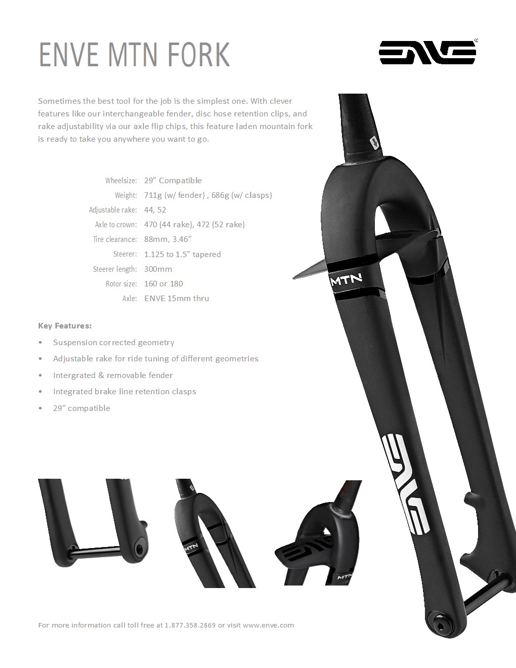 Enve carbon mountain online fork