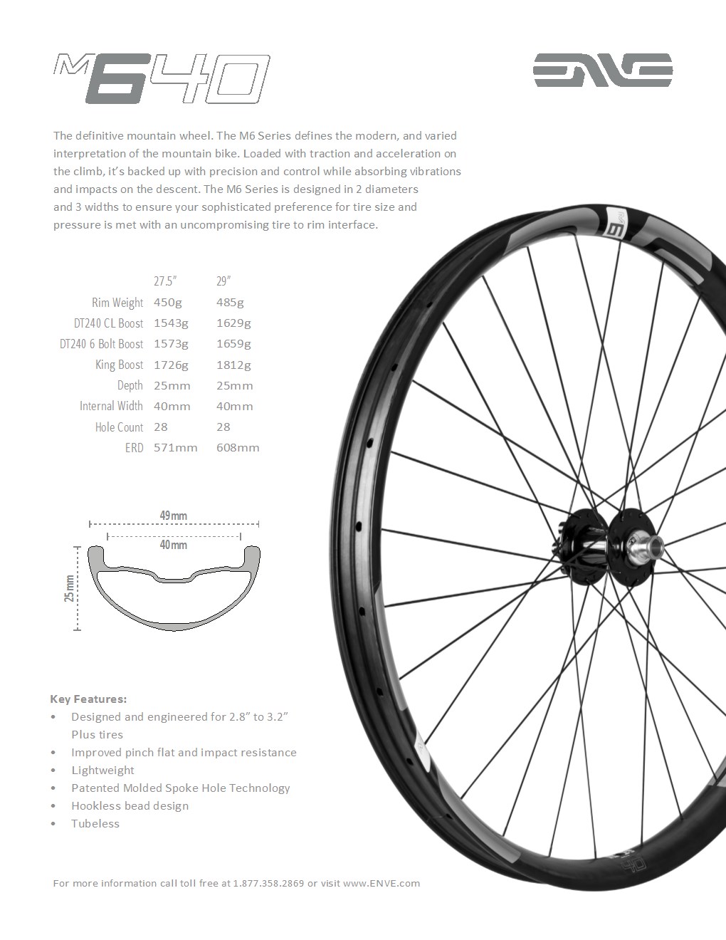 M640 Specs – ENVE Support Center Home